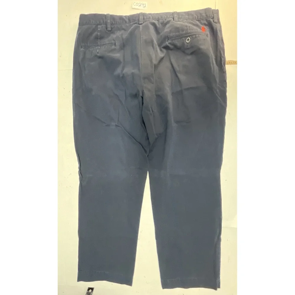 Polo Ralph Lauren Preston Pant Mens 38x29 Navy Blue Cotton Chino Trousers